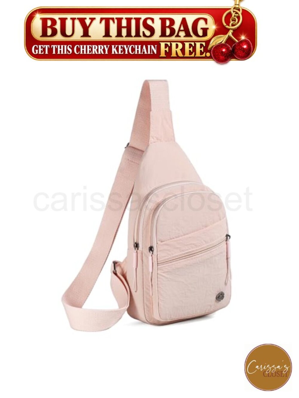 ✨ Crossbody Sling Bag Small Sling Backpack Water Resistant Nylon Travel Hiking